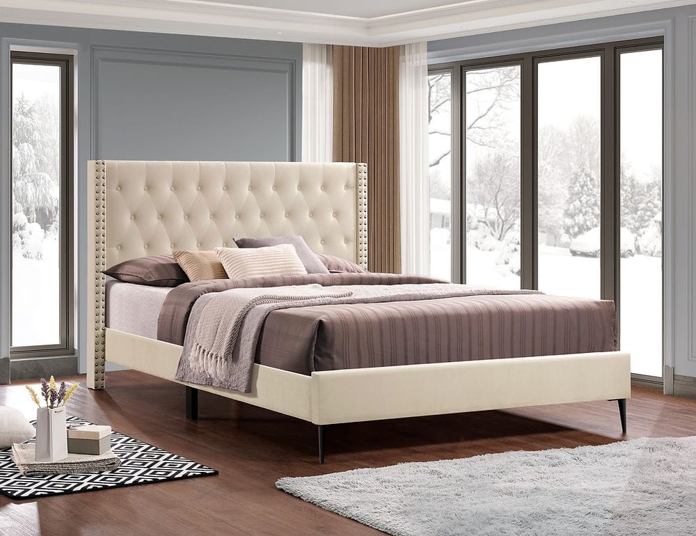 Luxe Short Headboard White – Modern Queen Bed | Sleepcomfy Sleep comfy
