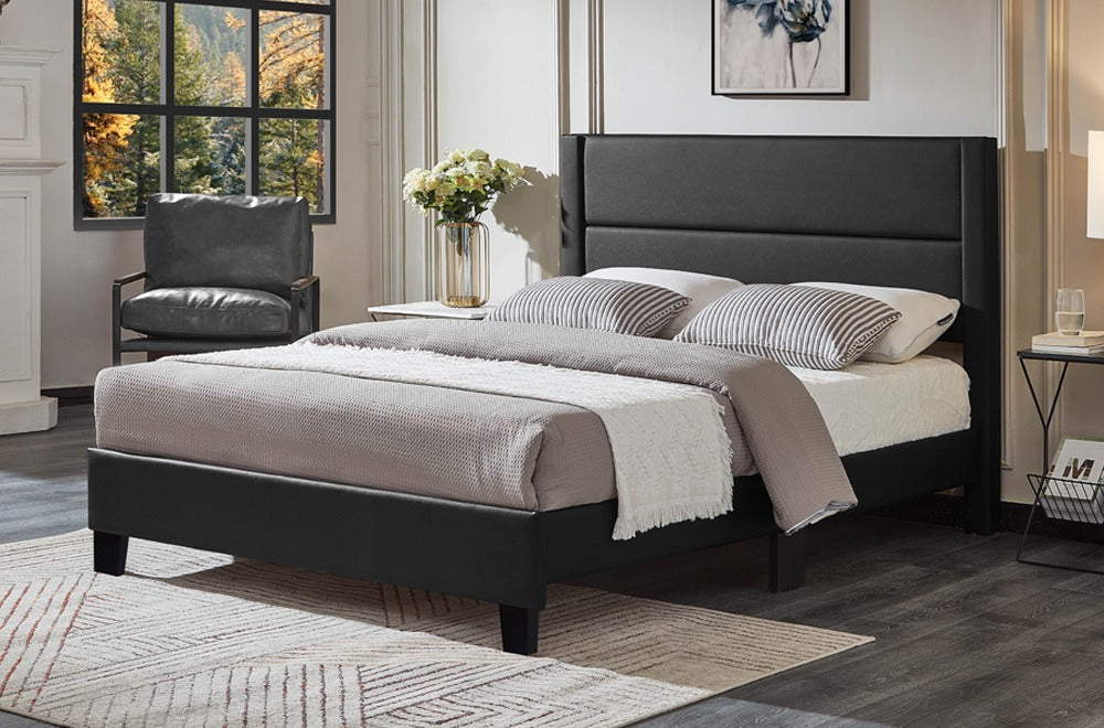 New Bliss Black Queen Size Bed – Modern Luxury Bed Frame | Sleepcomfy Sleep comfy