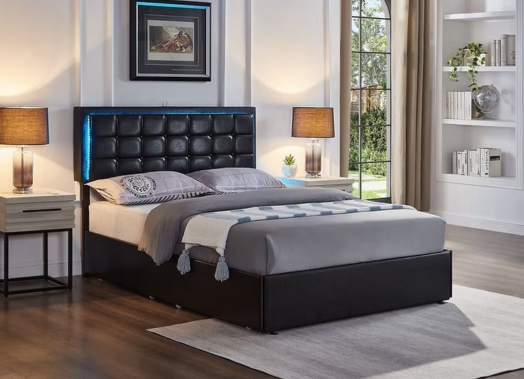 Drawer Bed Cream – Double Size Bed with Storage | Sleepcomfy Sleep comfy