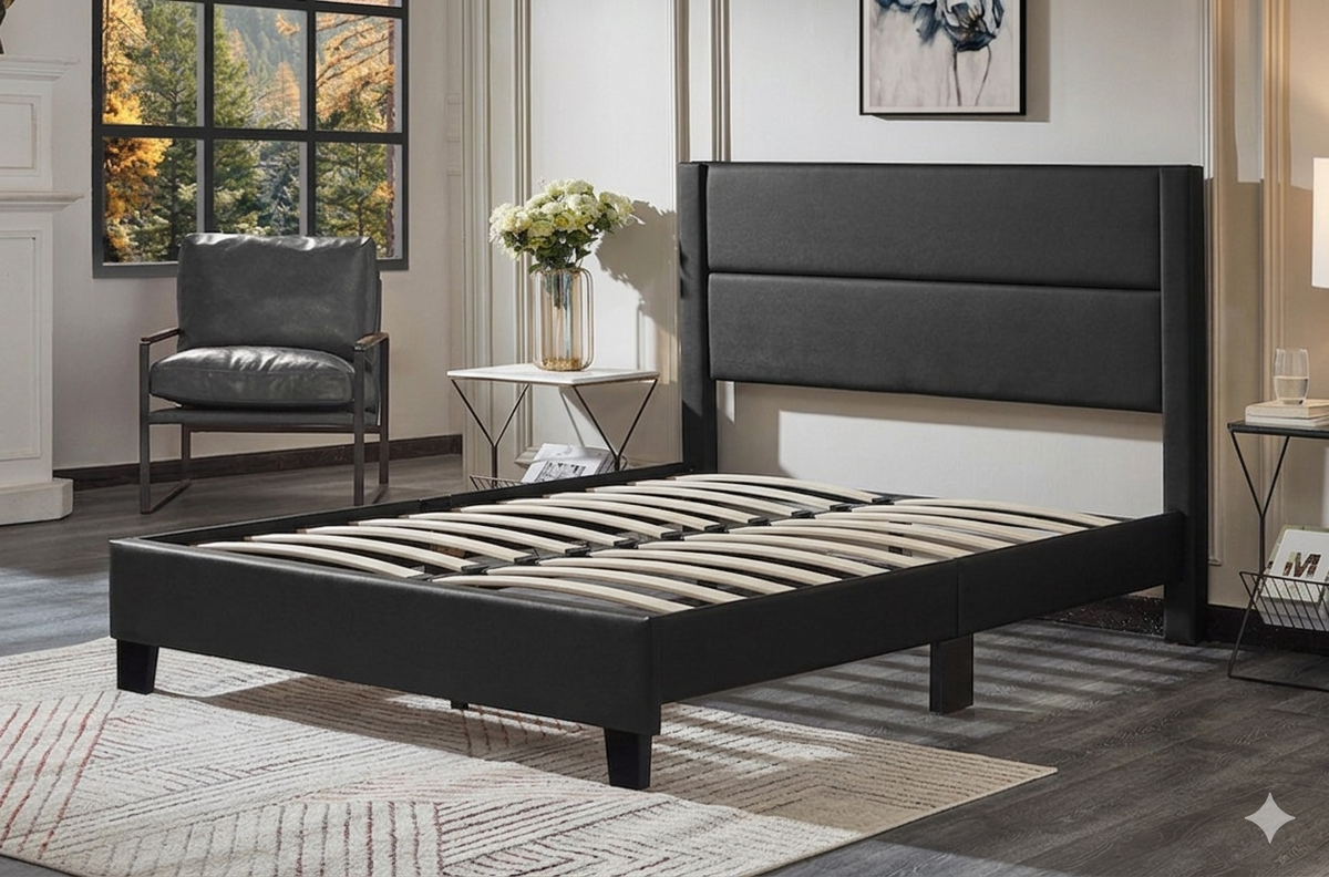Lit double Bliss Black – Lit de luxe moderne | Sleepcomfy