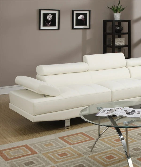 Leather Corner chaise Sofa
