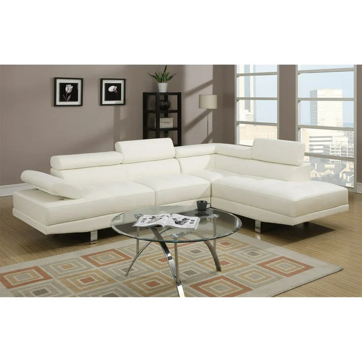 Leather Corner chaise Sofa