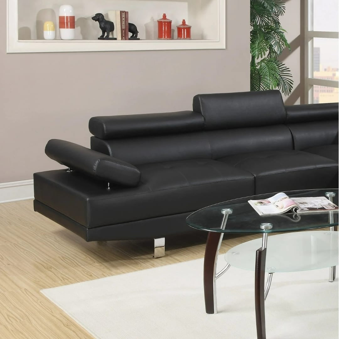 Leather Corner chaise Sofa
