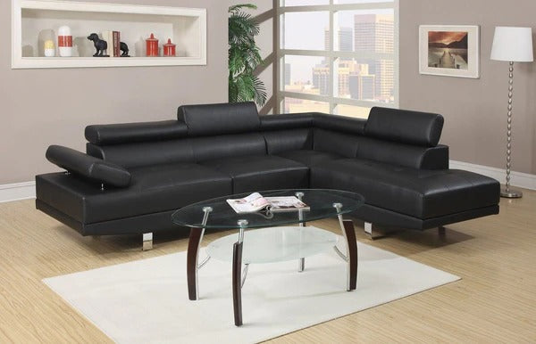 Leather Corner chaise Sofa