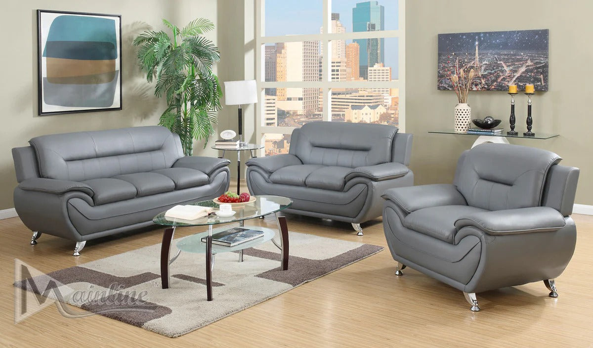 Flix 3pc Sofa Set - Living Room Furniture