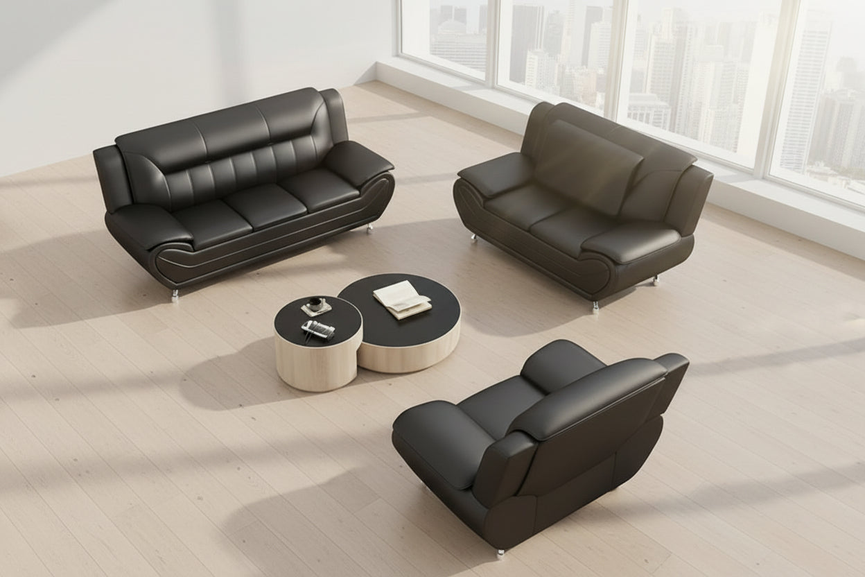 Flix 3pc Sofa Set - Living Room Furniture
