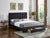 Comforto-Black Bed With Mattress 8"