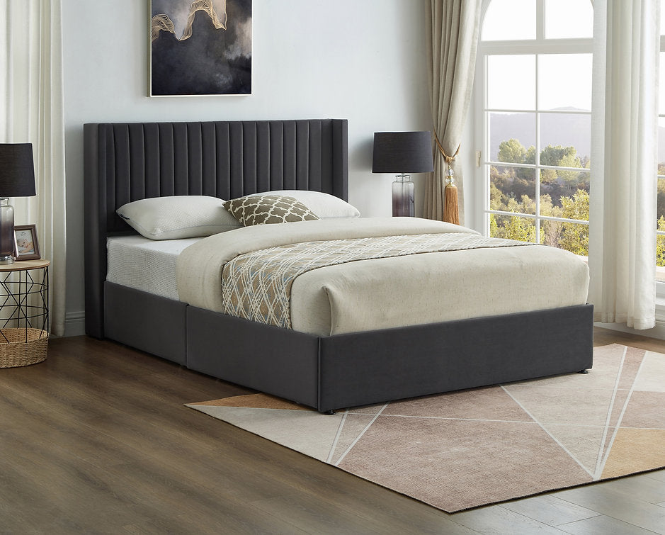 Drawer Bed Black – Modern Storage Bed Frame | SleepComfy